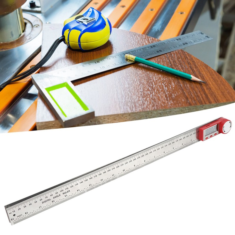 Digital Ruler Stainless Steel Electronic Ruler 360 Degree Measuring Tool