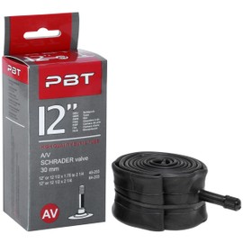 pbt Inner Tube 12 Inch Schrader Valve for Children's Bicycle AV Bicycle Inner Tube Schrader Valve (12 Inch; ETRTO: 46-203, 64-203)