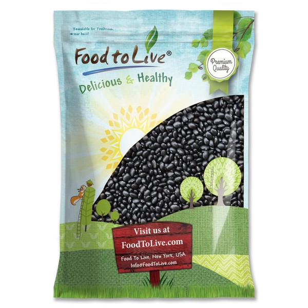 Black Turtle Beans, 10 Pounds – Whole Dried Beans, Sproutable, Vegan, Kosher, Bulk. Low Sodium. Great Source of Plant Based Protein, Fiber. Great for Bean Soup, Salads, Stews, Chili.