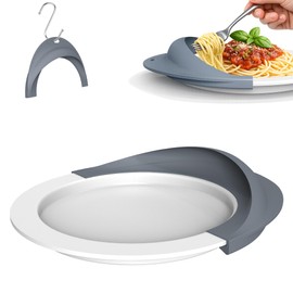 Plate Guard, Silicone Plate Guards for Eating, Dining Aids (Blue)