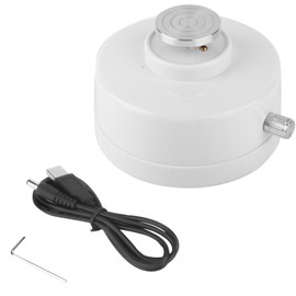 USB Mini Variable Speed Clay Sculpture Ceramic Children Pottery Machine 2300 rpm(White)