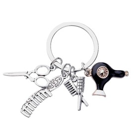 Hair Stylist Gifts for Salon Keychain Accessories for Women Men Hairdresser Birthday Gifts for Barber Hairstylist Appreciation Gifts for Hair Dresser Stylist Gift Bag Charms for Backpacks Handbags
