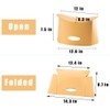 Foldable Portable Stool, Lightweight Collapsable Ultralight Folding Potty Chair for