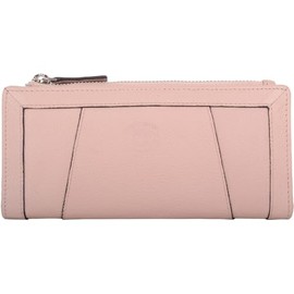 Valita Womens Genuine Pebble Leather RFID Slim Line Bi-Fold Purse - Nude