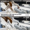 100 Pcs 1/4 Inch D Ring Shackle Rugged 3.8 Ton(8377