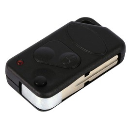 Carcasa de llave de coche, funda de carcasa de mando a distancia plegable con 2 botones para P38