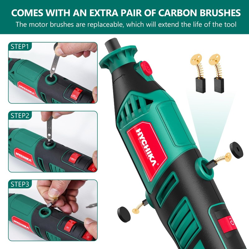 HYCHIKA 180W Rotary Tool, Variable Speed Rotary Tool Kit with