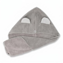 PARSA BEAUTY Nature Kids Hair Turban: Oeko-Tex Microfibre Koala Ears - Quick, Hair-friendly Drying
