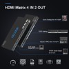 HDMI Matrix ARC 4 In 2 Out 4K HDR EDID