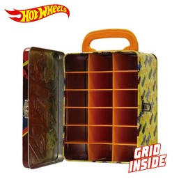 Hot Wheels 1:64 Scale cars Metal Car Carry Case I 18 Toy Car Storage & Organiser I Gift for Collectors & Kids Ages 3 Years Old & Up I 3D lid design I (Cars not included)