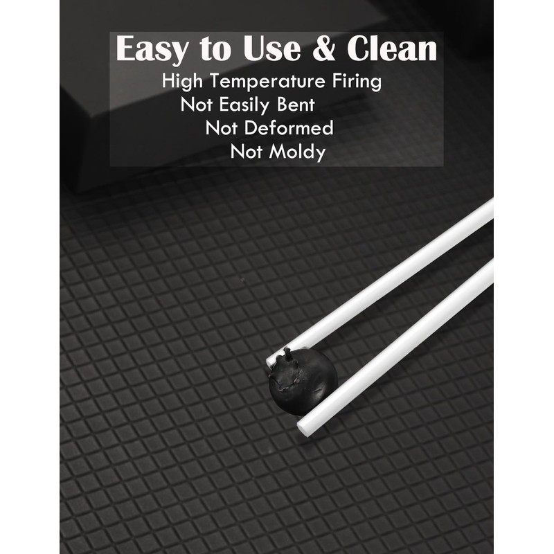 Ceramic Chopsticks Set of 5,Reusable Dishwasher Safe,High-grade Bone Porcelain Chopsticks