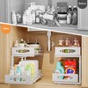 mixeshop Under Sink Organizer, 2 Tier Under Sink Organizers and