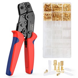Crimping Pliers Blade Receptacles Set - TUBTAP® Blade Receptacle Pliers with 300 Pieces Cable Connector Tool Kit 0.5-1.5 mm² (AWG 22-16)
