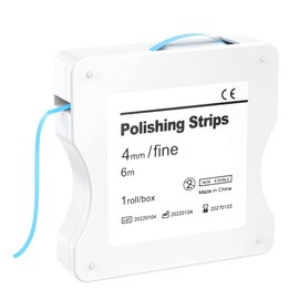 Tooth Sandpaper, Dental Polishing Strips Size Fine 30 μm-4 mm Width 6 m Rolls/Box, Dental Sandpaper Interdental for Polishing Teeth, Tooth Interdental Grinding Grinding Tool (Blue/1 Piece)