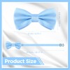 PAFUWEI Men's Pre-Tied Bow Tie, Tux Bowtie Solid Color Neck