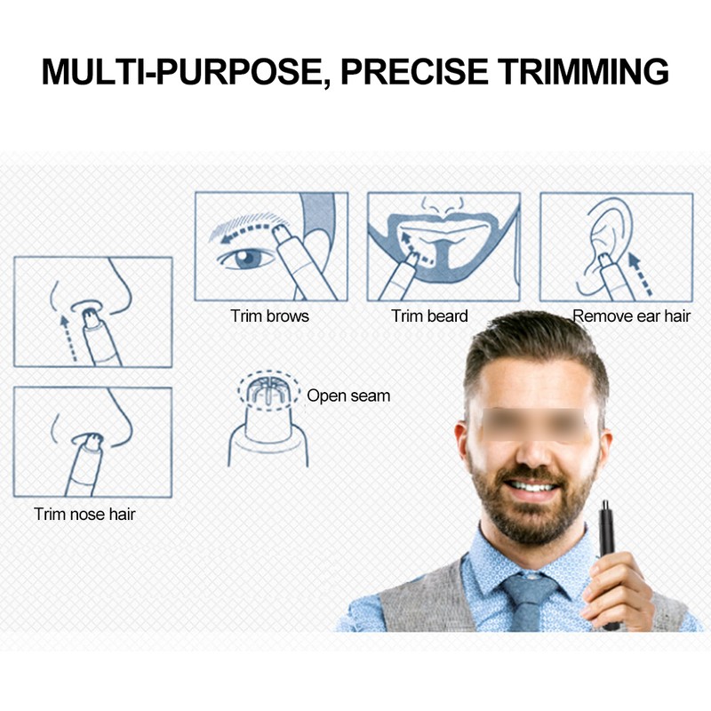 Multi Functional Electric Nose Hair Shaver Beard Eyebrow Trimmer Cutting