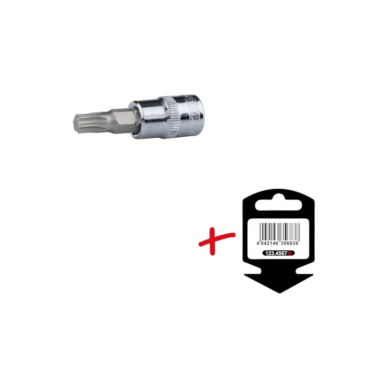 KS Tools ChromePlus Screwdriver Socket 918.1479 1/4 TORX 10
