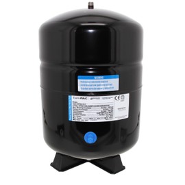 Neo-Pure Reverse Osmosis Storage Tank - 3.2 Gallon Black Coated Steel, Durable RO Water Tank, Corrosion-Resistant for Filtration Systems