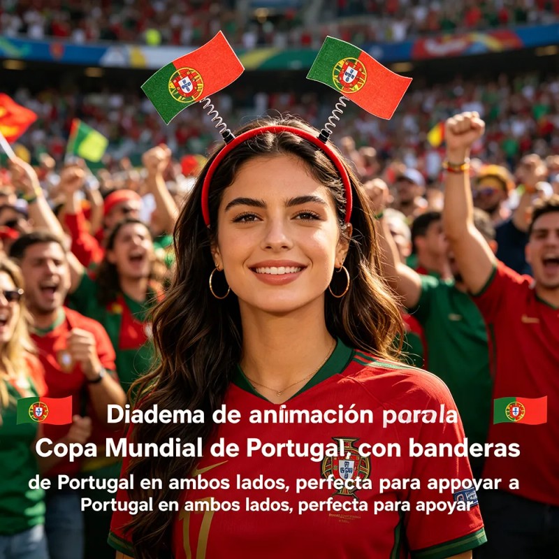 Diadema Decorativa Para Fanáticos De La Copa Del Mundo 3pzs