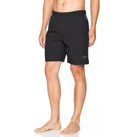Speedo Men's Speedo Tech Volley Swim Shorts Trunks W/ Comfort Liner UPF 50 Black- 2XL