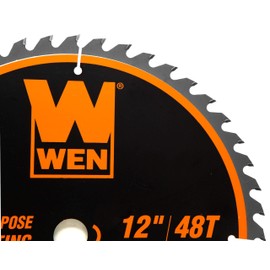 WEN BL1248 12-Inch 48-Tooth Carbide-Tipped Professional Woodworking Saw Blade for Miter Saws and Table Saws,Silver