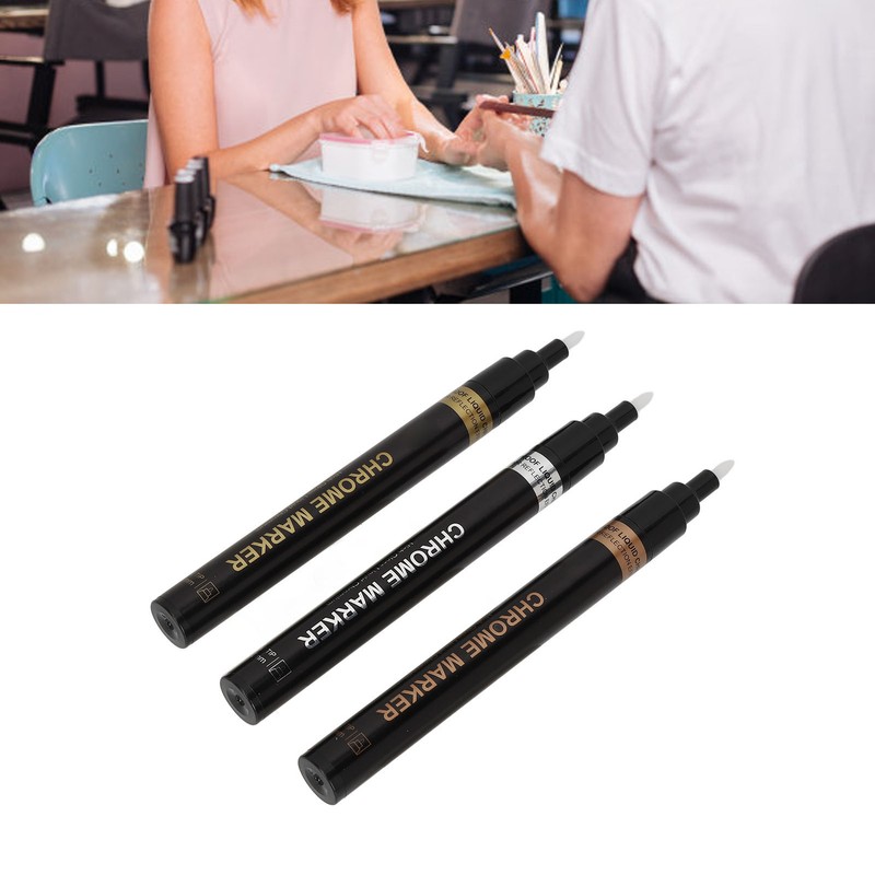 3pcs Nail Art Graffiti Pen Portable Quick Dry Nail Drawing