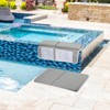 Neoprene Light Gray Rectangle Outdoor Swimming Kneeler Pad Indoor Bathroom