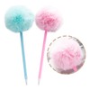MEISH 6Pcs Pompom Pen Cute Fluffy Pen Plastic Ballpoint Pen