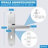 lockzz Door Handle Set Nuremberg, Stainless Steel, Door Fitting for