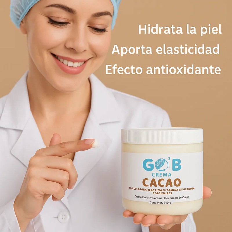 Crema De Cacao Ozonizada - Gob - 240 G