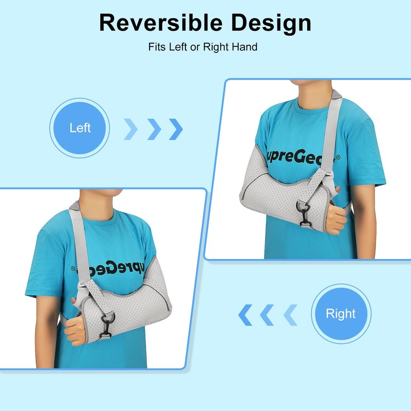 supregear Arm Sling Shoulder Immobilizer, Comfortable Medical Rotator Cuff Support