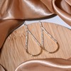 Gold Teardrop Earrings for Women Cubic Zirconia Stud Earrings Long