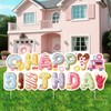 Donut Birthday Decorations Yard Sign with Stakes Sweet Birthday Party