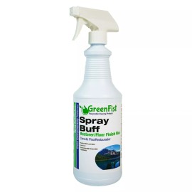 GreenFist Spray Buff Restorer Renewing Floor Finish Wax Polisher Buffer Spotless(2x32 oz)