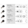 HangTon Netzwerk Adapter M12 8 pin A-codiert Stecker auf RJ45