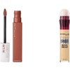 Labial líquido Matte Ink Maybelline 70 Amazonian + Corrector Instant