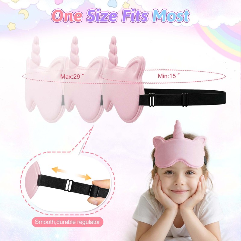 Kids Sleep Mask, Contoured 3D Sleeping Eye Mask for Kids
