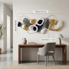 Axioglo 59" Large Wall Decor,3D Abstract Metal Wall Art for