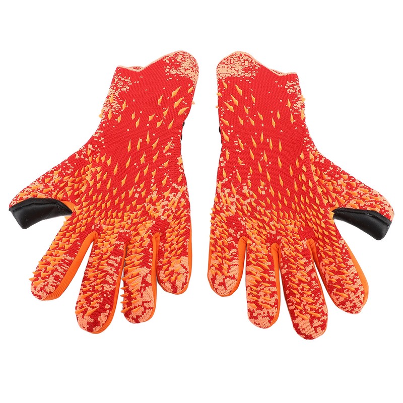 2pcs Soccer Gloves Nylon Polyurethane Fiber Latex Breathable Strong Grip