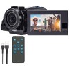 Somikon Videocam: Dual Lens 4K UHD Camcorder with Sony Sensor