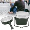 Military Mess Tin Multifunction Nonslip Durable Food Grade Aluminium 180℃
