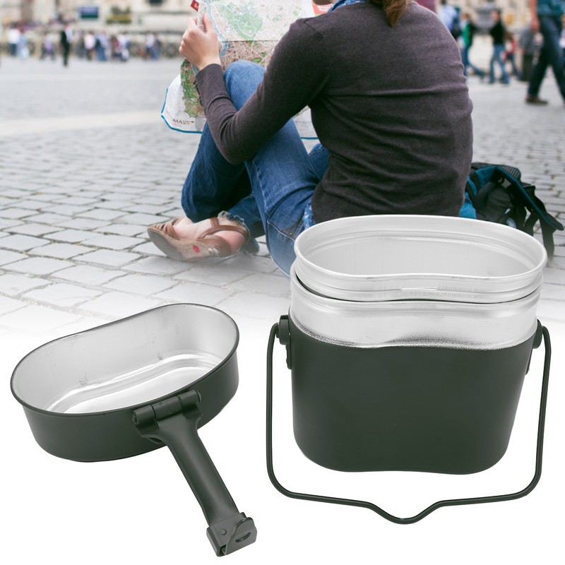 Military Mess Tin Multifunction Nonslip Durable Food Grade Aluminium 180℃