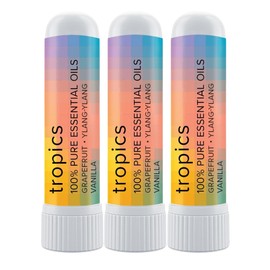 MOXE Tropics Nasal Stick Caribbean Escape + Tropical Scents | Grapefruit, Ylang Ylang, & Vanilla Oil | Summer, Beach, Relaxing Aromatherapy with 100% Pure Essential Oils, Made in USA (3 Pack) …