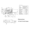 Microwave Oven Door Switch Replacement Part, 16A 125VAC, KW3AT-16 (Downward