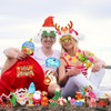 HOWAF 30pcs Mele Kalikimaka Photo Booth Props,Hawaii Christmas Selfie Props