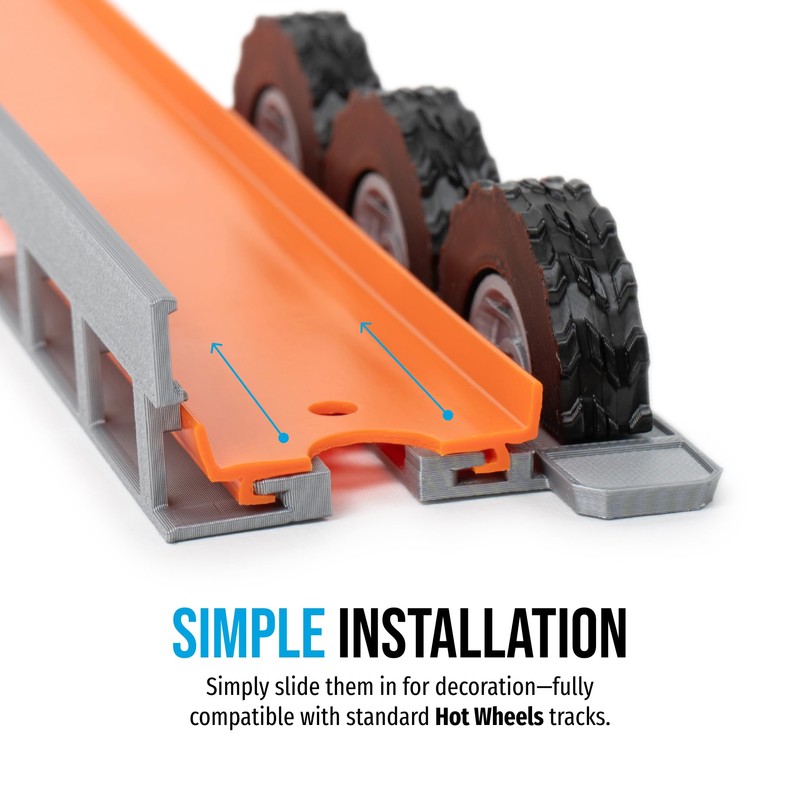 Atlas - Juego de decoración de pista de carreras compatible