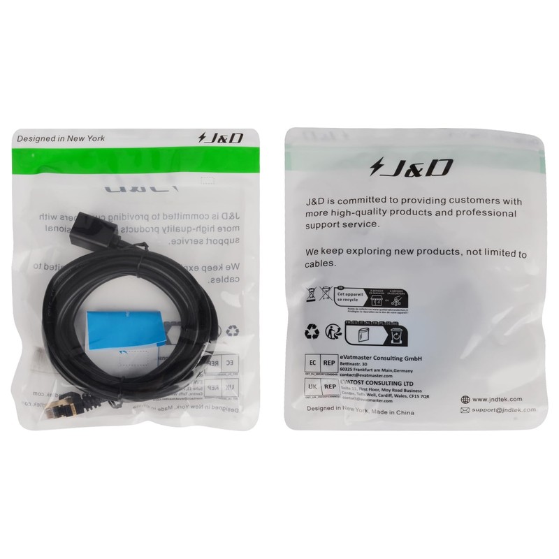 J&D Ethernet Extention Cable, Cat 6 Ethernet Extender Cable Adapter