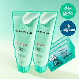 Bring Green Tea Tree Cica Soothing Cream Plus 100ml Double Plan (+Zinc Teca Serum 3ml) / 브링그린 티트리 시카 수딩 크림 플러스 100ml 더블기획 (+징크테카 세럼 3ml)