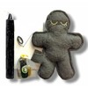 Protection & Jinx Removing Black Poppet/Voodoo Doll Kit for Prayer