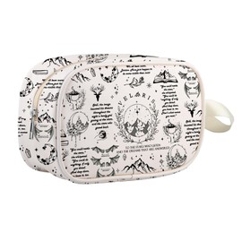 Buch-inspiriertes Geschenk, Buch, Club, Fantasie, Romane, Leser, Kosmetiktasche, Dornen, Buch, Make-up, Reißverschlusstasche, We All Bear Mb UK, 0